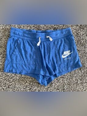 Nike Blue Heather Women's Athletic Shorts with Drawstring